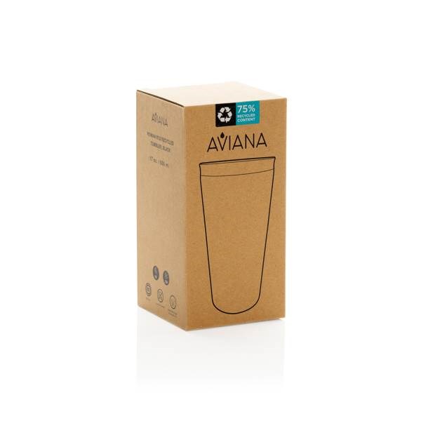 Obrázky: Termohrnek Aviana Rowan 500 ml z RCS, černá, Obrázek 5