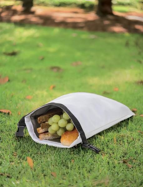 Obrázky: Skládací taška na potraviny RPET AWARE, bílá, Obrázek 9