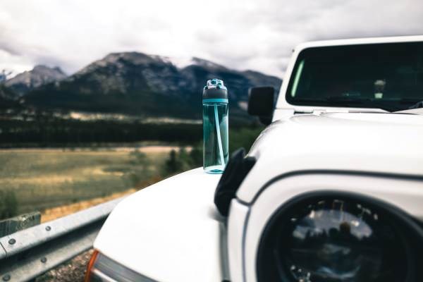 Obrázky: Transparentně modrá Lahev na vodu 800ml z RCS RPET, Obrázek 9