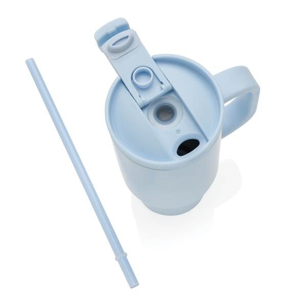 Obrázky: Sv. modrý termohrnek s brčkem z recyklované oceli, Obrázek 4