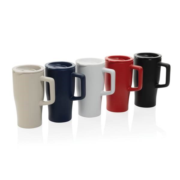 Obrázky: Keramický hrnek 490ml s rukojetí, červená, Obrázek 4