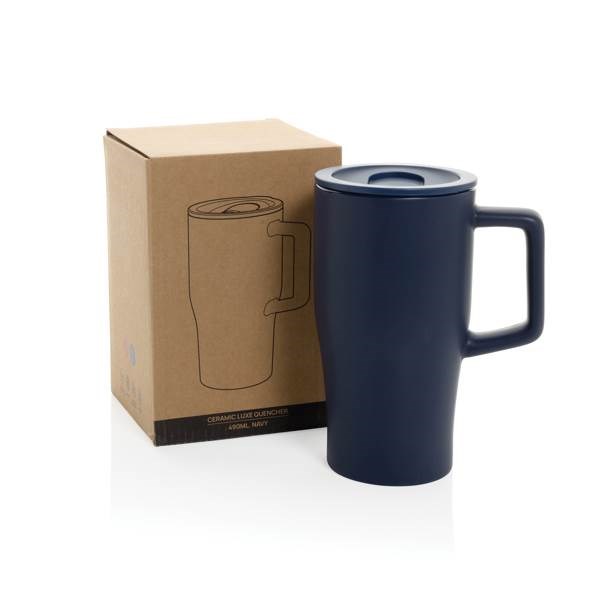 Obrázky: Keramický hrnek 490ml s rukojetí, nám modrá, Obrázek 5