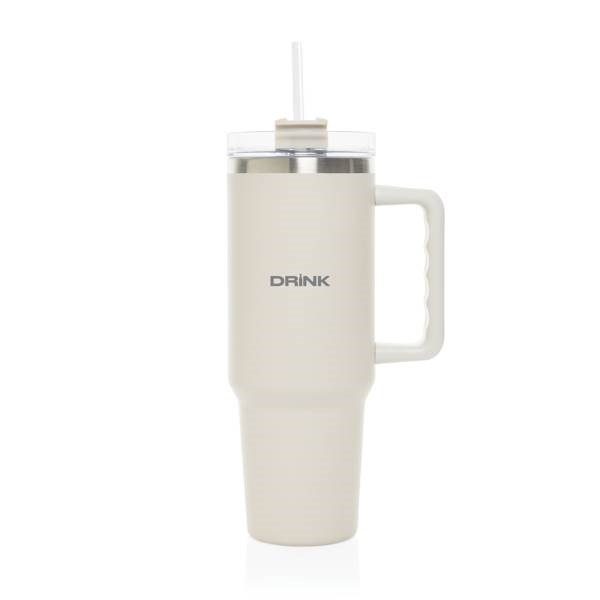 Obrázky: Termohrnek 1200ml, RCS recykl. nerez, béžová, Obrázek 7