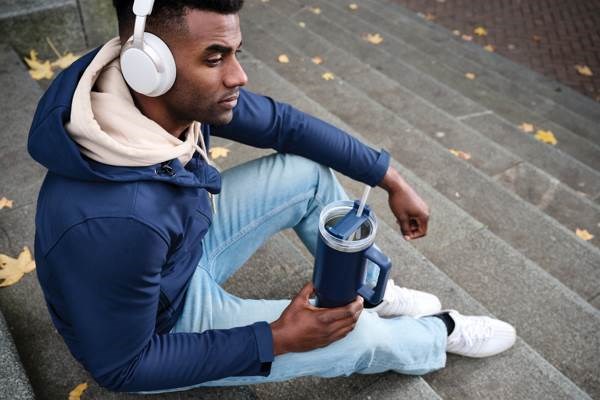 Obrázky: Termohrnek 1200ml, RCS recykl. nerez, nám. modrá, Obrázek 7