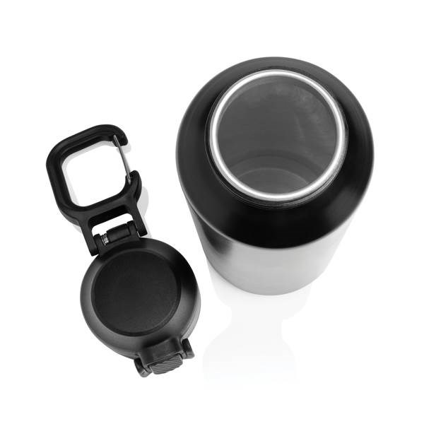 Obrázky: Uzamykatelná nerez sportovní láhev 600ml, černá, Obrázek 5