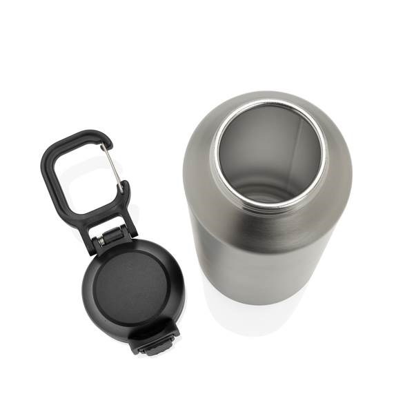 Obrázky: Uzamykatelná nerez sportovní láhev 600ml, stříbrná, Obrázek 4