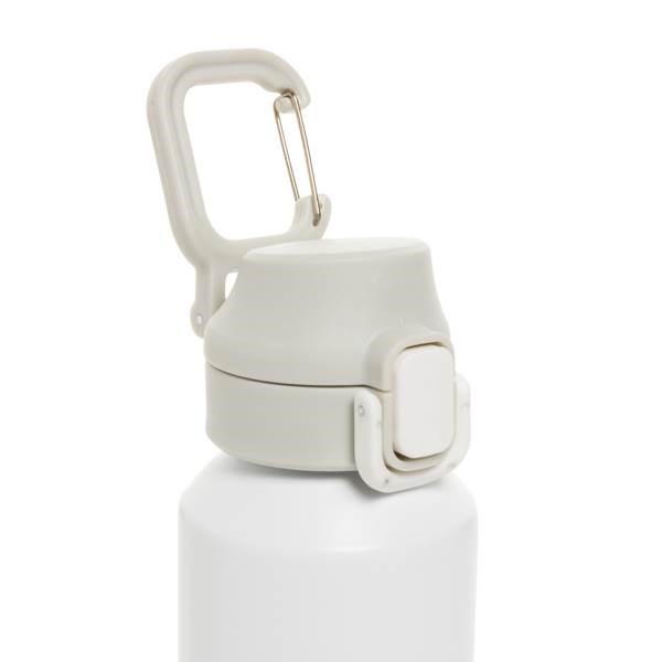 Obrázky: Uzamykatelná nerez sportovní láhev 600ml, bílá, Obrázek 3