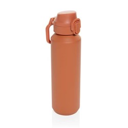 Zobrazit detaily pro Uzamykatelná nerez sportovní láhev 600ml, oranžová Obrázky: Uzamykatelná nerez sportovní láhev 600ml, oranžová