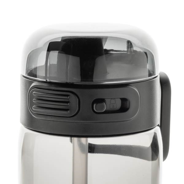 Obrázky: Sportovní láhev na vodu, RPET 800 ml, černá, Obrázek 2