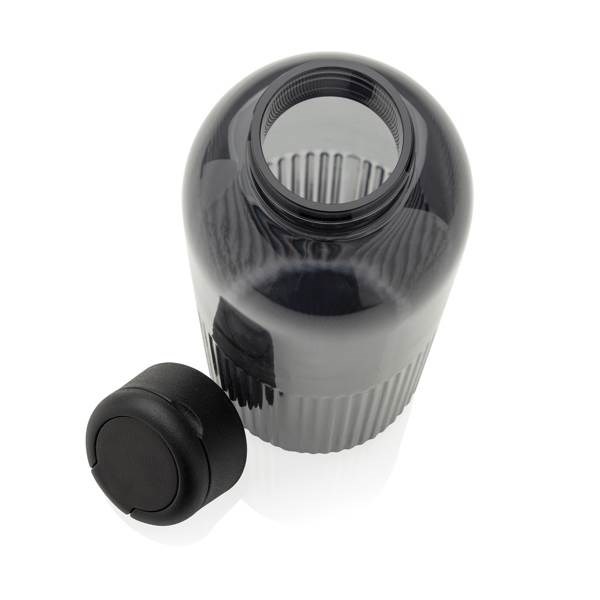 Obrázky: Nepropust. láhev RPET 750 ml, vlnit. efekt, černá, Obrázek 4