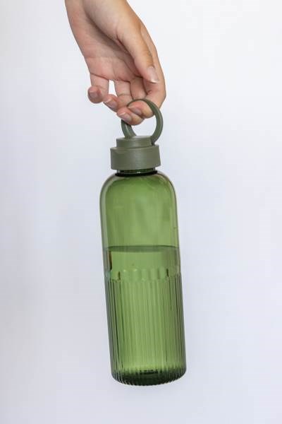 Obrázky: Nepropust. láhev RPET 750 ml, vlnit. efekt, zelená, Obrázek 8