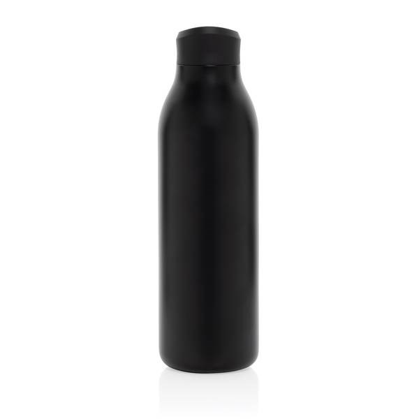 Obrázky: Černá láhev na vodu 600ml z recykl. nerez oceli, Obrázek 4