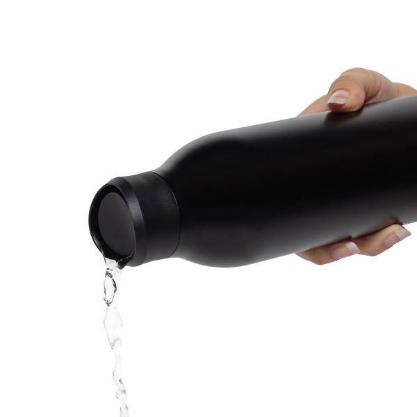 Obrázky: Černá láhev na vodu 600ml z recykl. nerez oceli, Obrázek 6