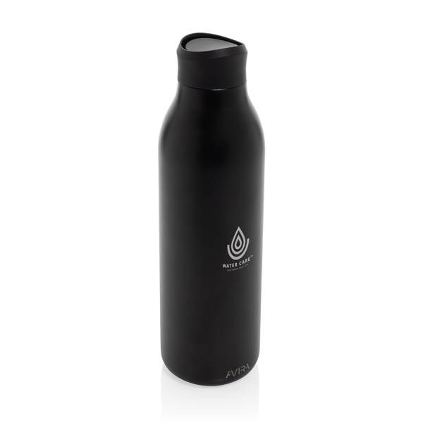Obrázky: Černá láhev na vodu 600ml z recykl. nerez oceli, Obrázek 7