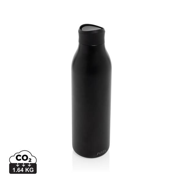 Obrázky: Černá láhev na vodu 600ml z recykl. nerez oceli, Obrázek 15