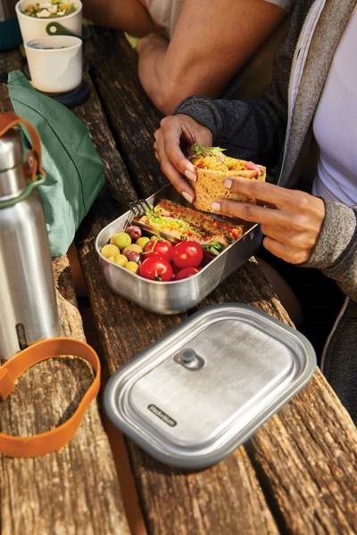 Obrázky: Velká nerez. krabička na jídlo Black+Blum,oranžová, Obrázek 6