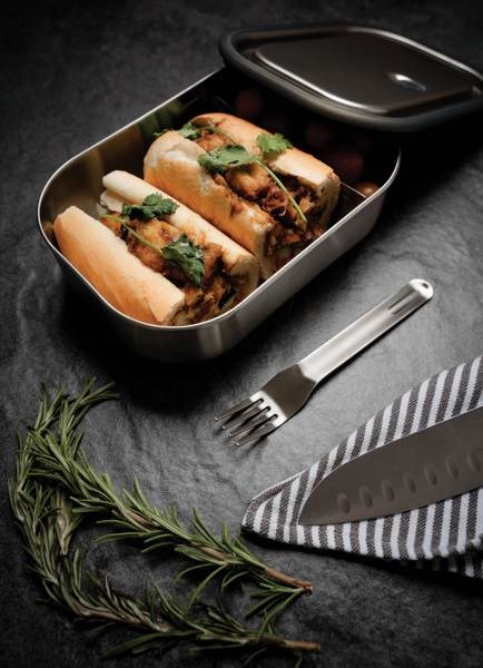 Obrázky: Velká nerez. krabička na jídlo Black+Blum,oranžová, Obrázek 9