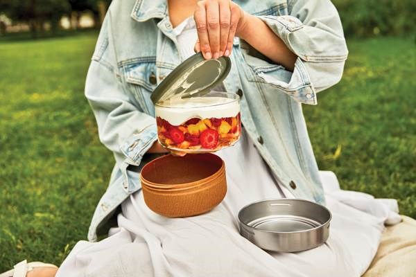 Obrázky: Skleněná miska na jídlo 750ml Black+Blum, hnědá, Obrázek 10