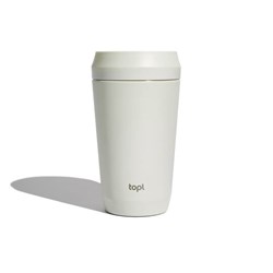 Obrázky: Bílý termohrnek Topl To Go 354 ml, RCS rec. ocel