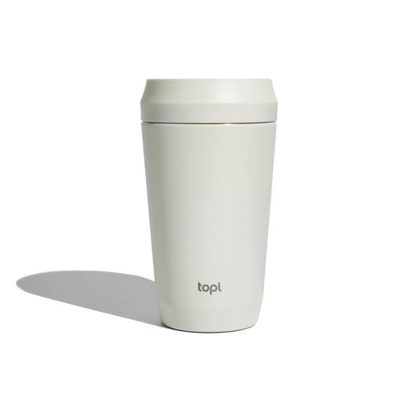 Obrázky: Bílý termohrnek Topl To Go 354 ml, RCS rec. ocel