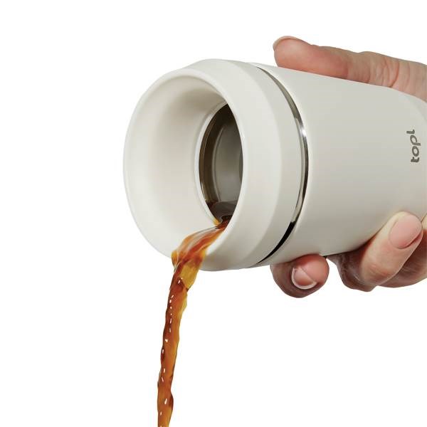 Obrázky: Bílý termohrnek Topl To Go 236 ml, RCS rec. ocel, Obrázek 3