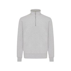 Obrázky: Svetr se čtvrt.zipem Elgon 300,rec.ba, sv.šedá XXS