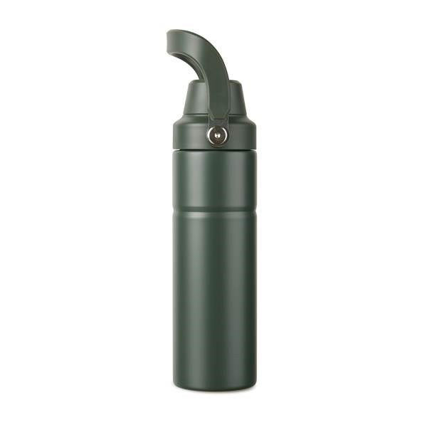 Obrázky: Termoska s držadlem 600 ml z recykl. oceli, zelená, Obrázek 2