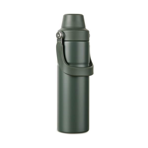 Obrázky: Termoska s držadlem 600 ml z recykl. oceli, zelená, Obrázek 3
