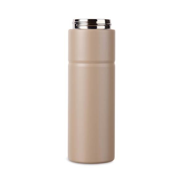 Obrázky: Termoska s držadlem 600 ml z recykl. oceli, béžová, Obrázek 6
