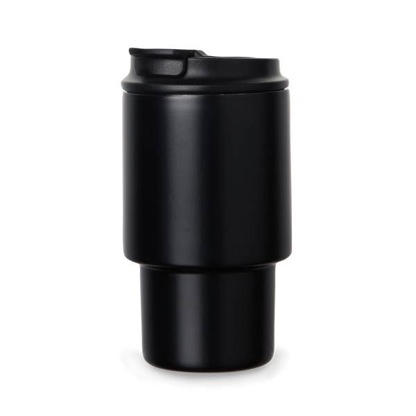 Obrázky: Termohrnek 350 ml recykl. nerez, černá, Obrázek 2
