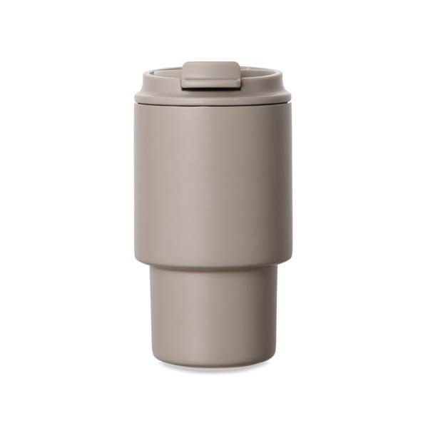 Obrázky: Termohrnek 350 ml recykl. nerez, béžová, Obrázek 5