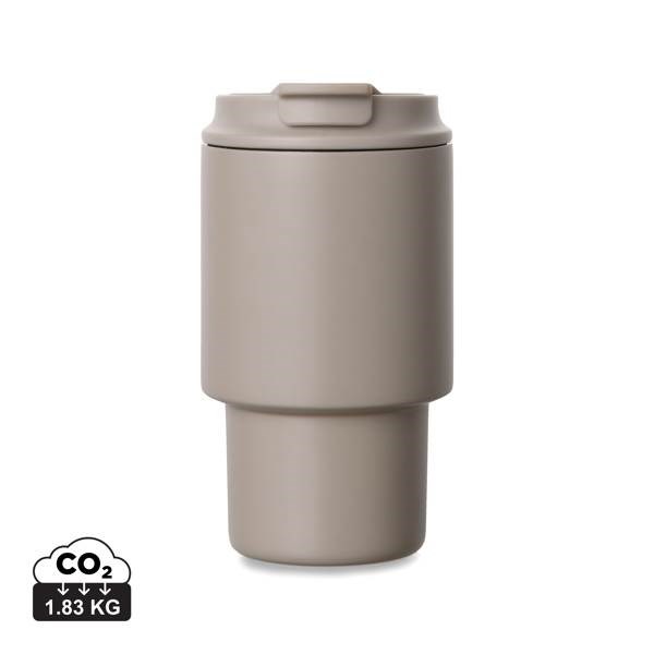 Obrázky: Termohrnek 350 ml recykl. nerez, béžová, Obrázek 15