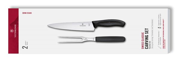 Obrázky: Dvoudílná porcov. sada-nůž a vidlička VICTORINOX