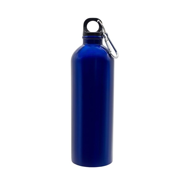 Obrázky: Láhev 800 ml z nerez oceli s karabinou, modrá