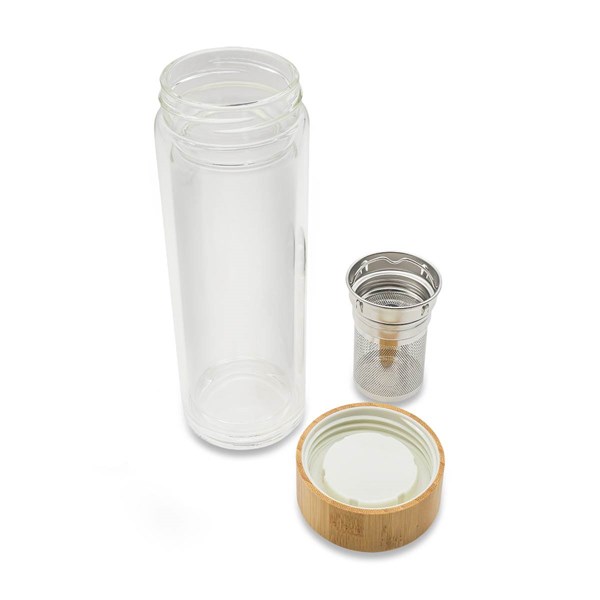 Obrázky: Skleněná láhev 400 ml s dvojitou stěnou a infuzérem, Obrázek 3