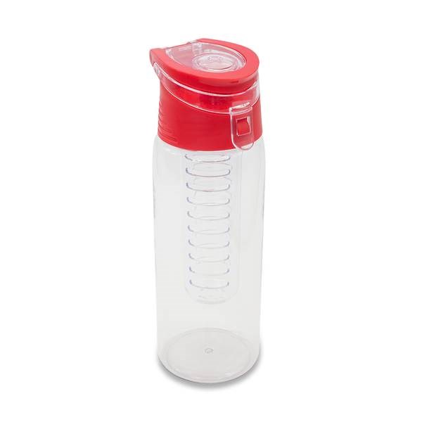 Obrázky: Tritanová láhev 700ml s infuzérem, červená, Obrázek 2