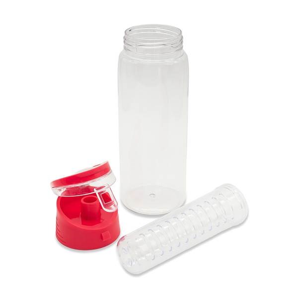 Obrázky: Tritanová láhev 700ml s infuzérem, červená, Obrázek 3