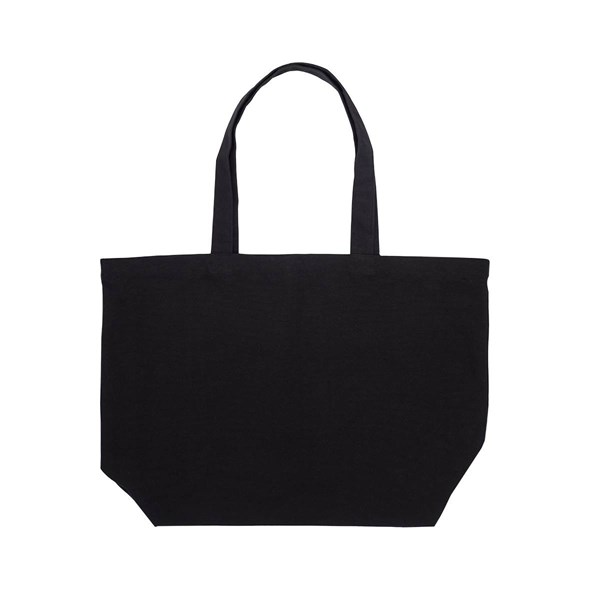 Obrázky: Černá nákupní/plážová taška z polybavlny 340g