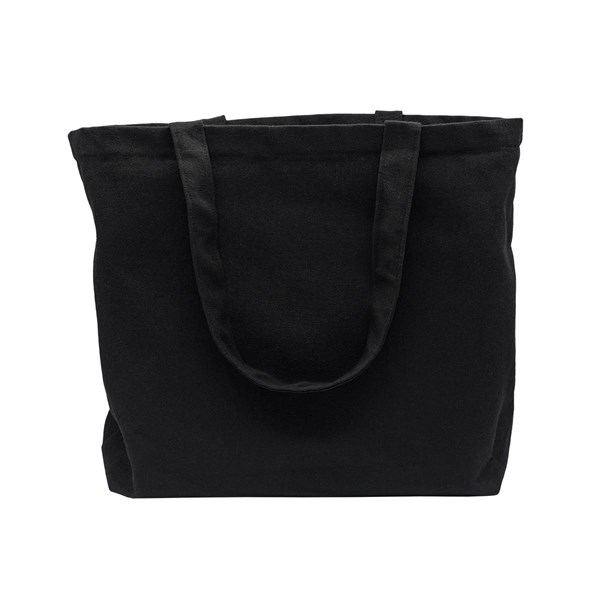 Obrázky: Černá nákupní/plážová taška z polybavlny 340g, Obrázek 3