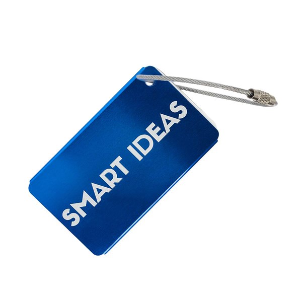 Obrázky: Modrá jmenovka na zavazadla s letadlem, Obrázek 2