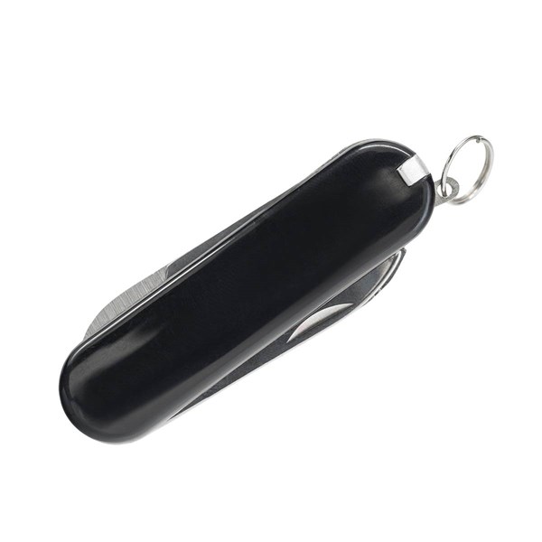 Obrázky: Černý kompaktní multifunkční kapesní nůž s nůžkami, Obrázek 3