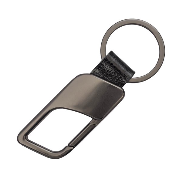 Obrázky: Přívěsek z grafitového kovu a PU s karabinkou, Obrázek 2