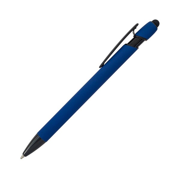 Obrázky: Tm.modré pogum. hlin. pero s černými doplň.+stylus, Obrázek 3
