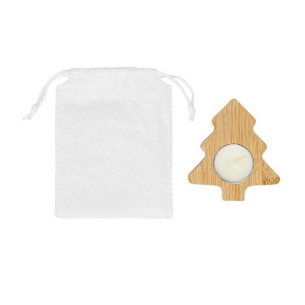 Obrázky: Vánoční svícen ze dřeva se svíčkou a obalem, Obrázek 2