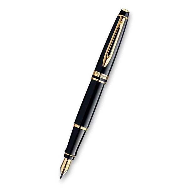 Obrázky: PP WATERMAN Expert Black GT + modré kožené pouzdro, Obrázek 2