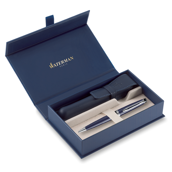 Obrázky: KP WATERMAN Expert Core Blue CT+modré kož. pouzdro