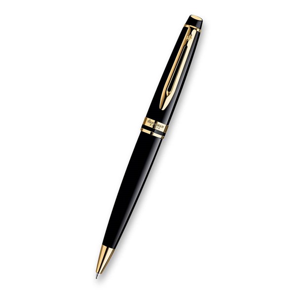 Obrázky: KP WATERMAN Expert Black GT + modré kožené pouzdro, Obrázek 2