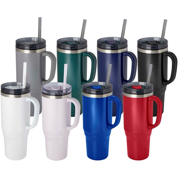 Obrázky: Termohrnek 1200ml RCS hrnek s brčkem, červená, Obrázek 7