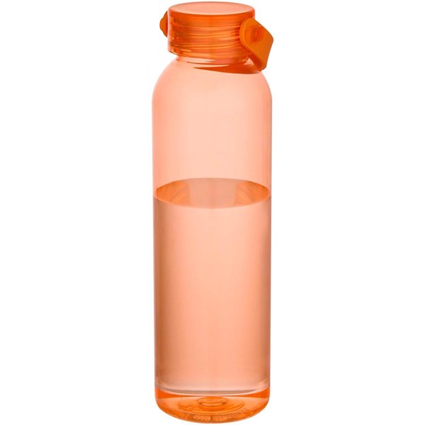 Obrázky: Láhev 630ml-rec. plast, silik. ucho, tr. oranžová, Obrázek 2