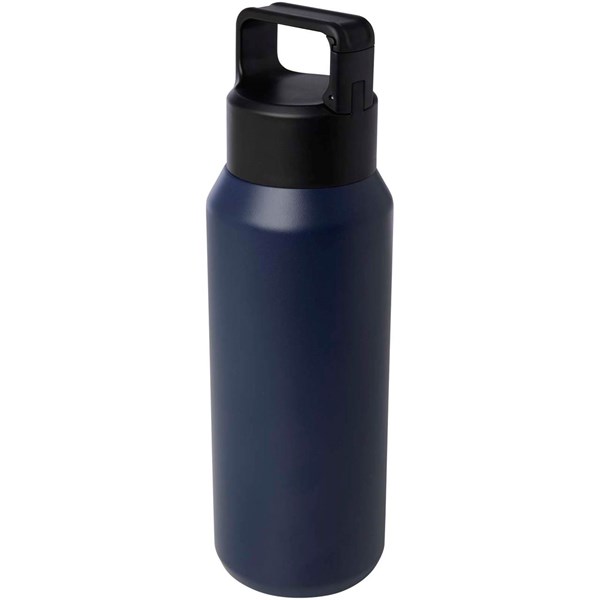 Obrázky: Nerez láhev na vodu 600ml, vakuov. izol., modrá